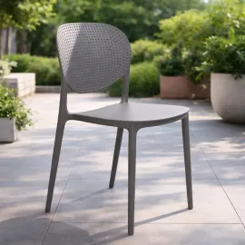 SILLA FIJA DASHA COLOR GRIS