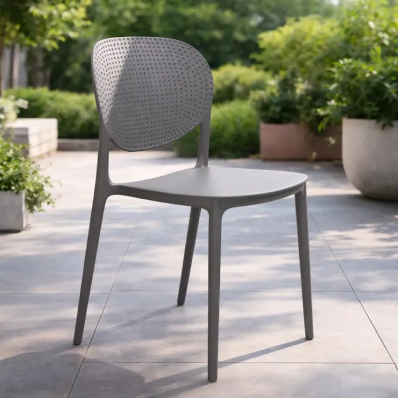 SILLA FIJA DASHA COLOR GRIS