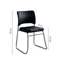 SILLA VISITA ZAMOA COLOR NEGRO