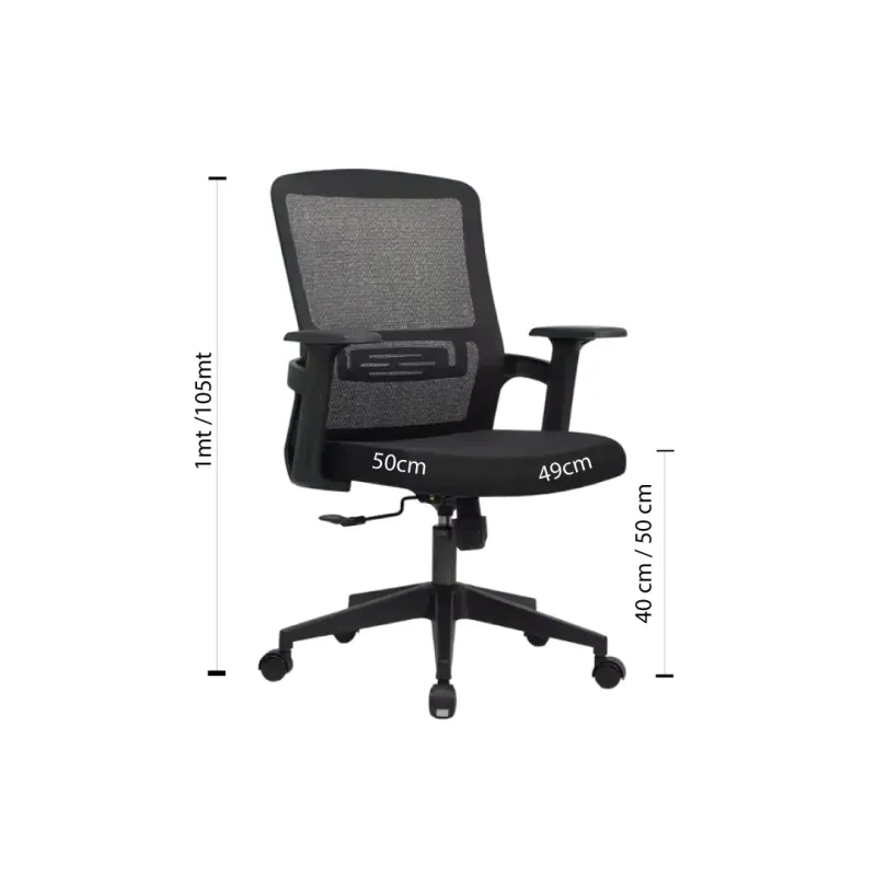 SILLA OFICINA DAHIAN COLOR NEGRA