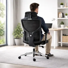 SILLA OFICINA PETER COLOR NEGRO 2