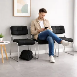 SILLA VISITA MUHA COLOR NEGRO 2