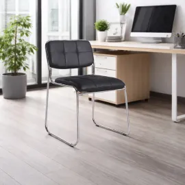 SILLA VISITA MUHA COLOR NEGRO