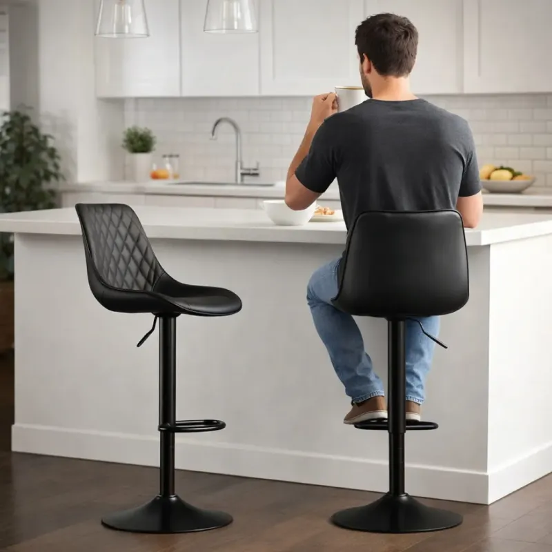 SILLA BAR CONAN COLOR NEGRO