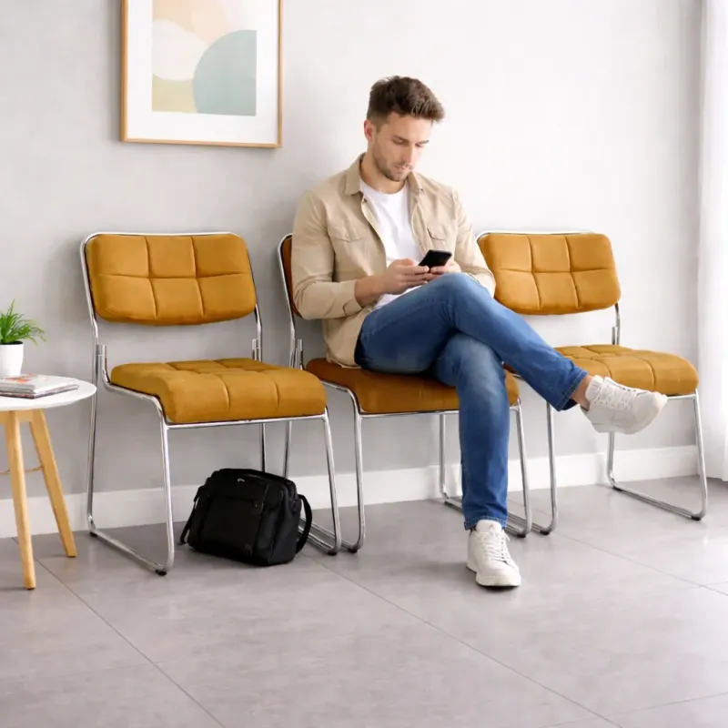 SILLA VISITA MUHA COLOR BEIGE