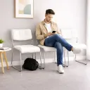 SILLA VISITA MUHA COLOR BLANCA