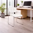 SILLA VISITA MUHA COLOR BLANCA