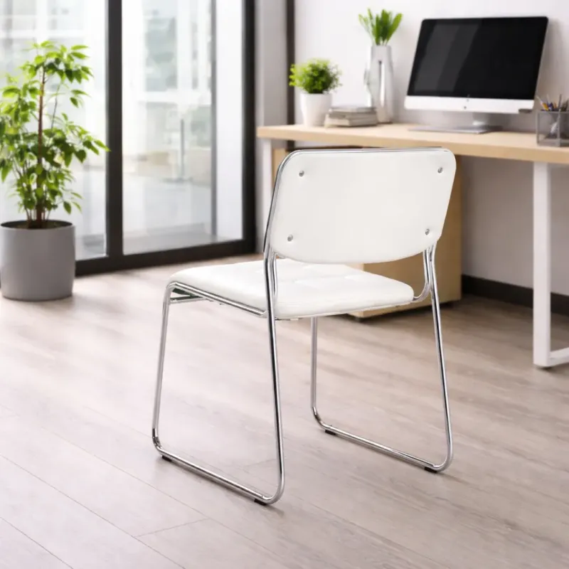 SILLA VISITA MUHA COLOR BLANCA