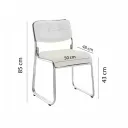 SILLA VISITA MUHA COLOR BLANCA