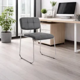 SILLA VISITA MUHA COLOR GRIS