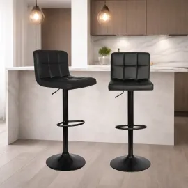 SILLA BAR DALIA EN COLOR NEGRA