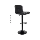 SILLA BAR DALIA EN COLOR NEGRA