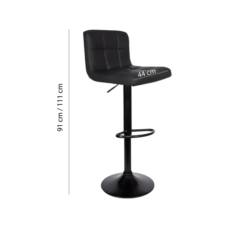 SILLA BAR DALIA EN COLOR NEGRA