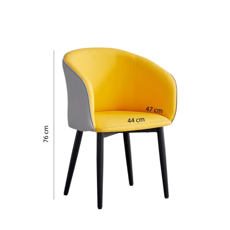 SILLA MARSELLA EN COLOR AMARILLA