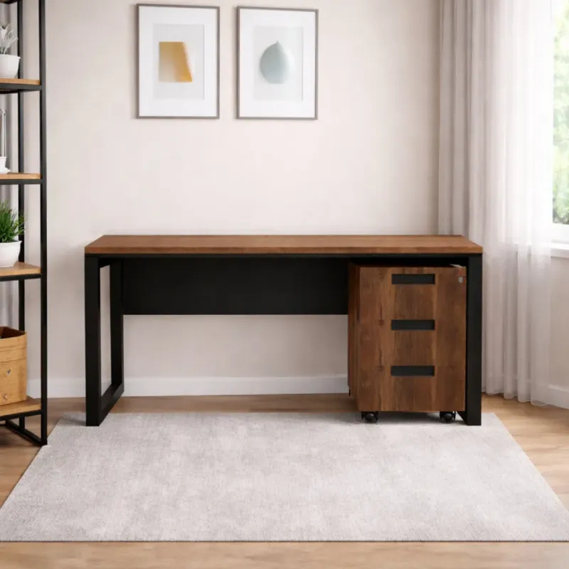 ESCRITORIO BRUNO 120CM CAJONERA MADERA