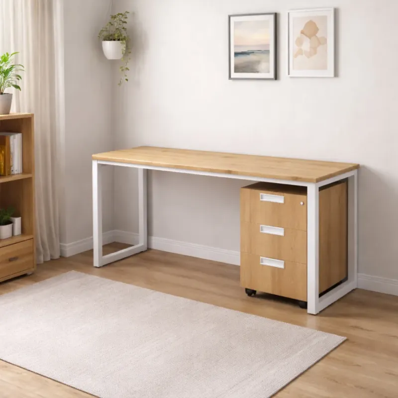 ESCRITORIO BRUNO 120CM CAJONERA MADERA