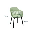 SILLA VISITA KAIRA COLOR VERDE