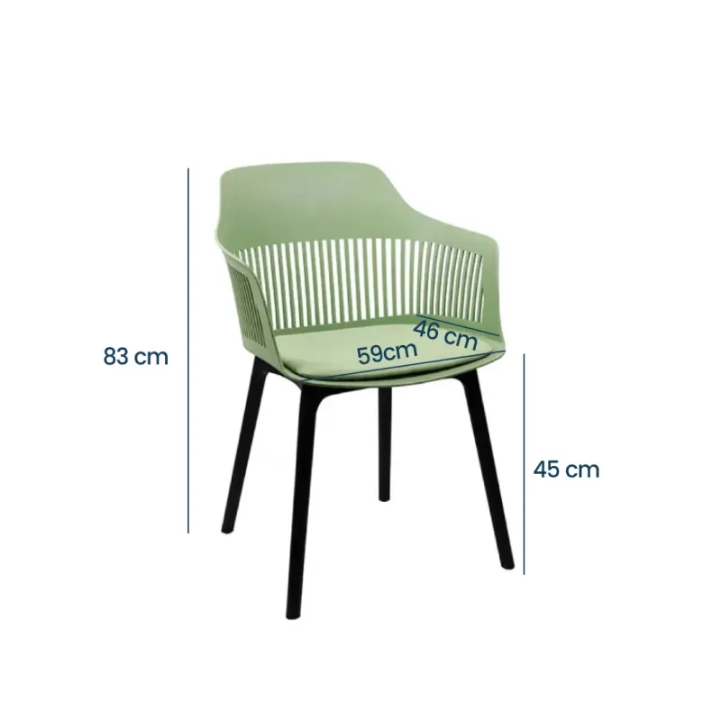 SILLA VISITA KAIRA COLOR VERDE