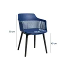 SILLA VISITA KAIRA COLOR AZUL