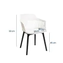 SILLA VISITA KAIRA COLOR BLANCO