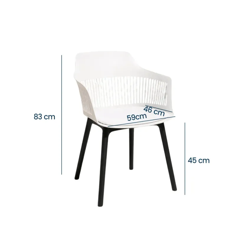 SILLA VISITA KAIRA COLOR BLANCO