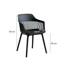 SILLA VISITA KAIRA COLOR NEGRO