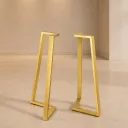 SET SOPORTE TRIANGULAR COLOR DORADO