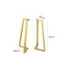 SET SOPORTE TRIANGULAR COLOR DORADO