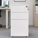 CAJONERA METALICA CON TECHO DE MADERA