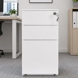 CAJONERA METALICA CON TECHO DE MADERA