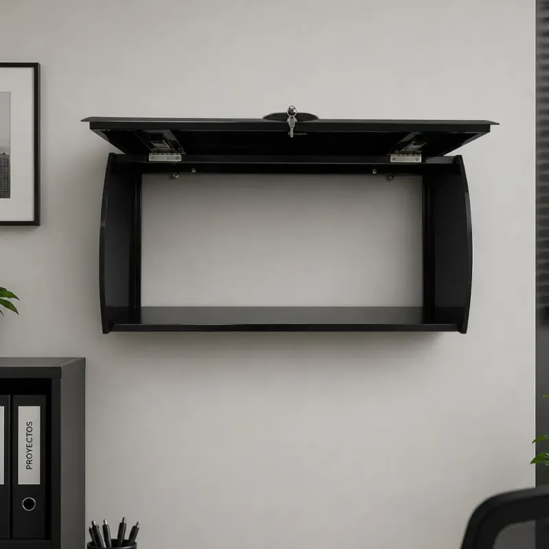 ARCHIVADOR AEREO BRIANA METAL 90CM COLOR NEGRO