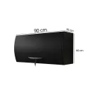 ARCHIVADOR AEREO BRIANA METAL 90CM COLOR NEGRO