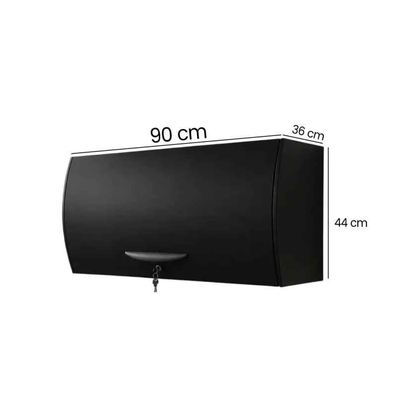 ARCHIVADOR AEREO BRIANA METAL 90CM COLOR NEGRO