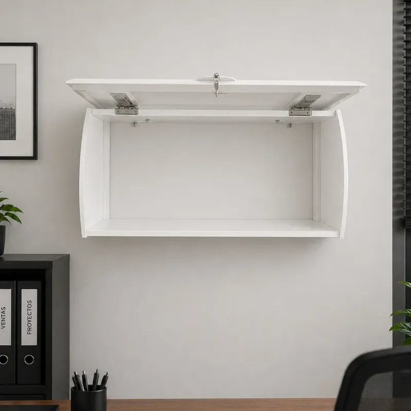 ARCHIVADOR AEREO BRIANA METAL 90CM COLOR BLANCO