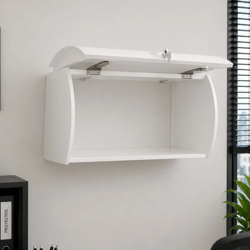 ARCHIVADOR AEREO BRIANA METAL 90CM COLOR BLANCO