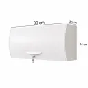 ARCHIVADOR AEREO BRIANA METAL 90CM COLOR BLANCO