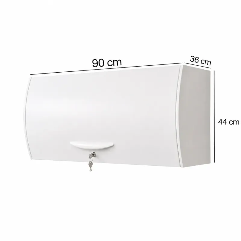 ARCHIVADOR AEREO BRIANA METAL 90CM COLOR BLANCO