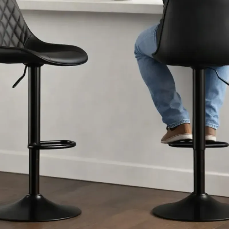 SET SILLA BAR RUBEN COLOR NEGRO