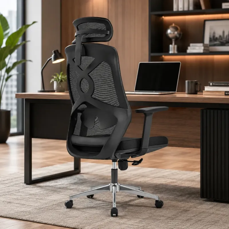 SILLA OFICINA CAMILA COLOR NEGRO