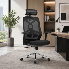 SILLA OFICINA CAMILA COLOR NEGRO