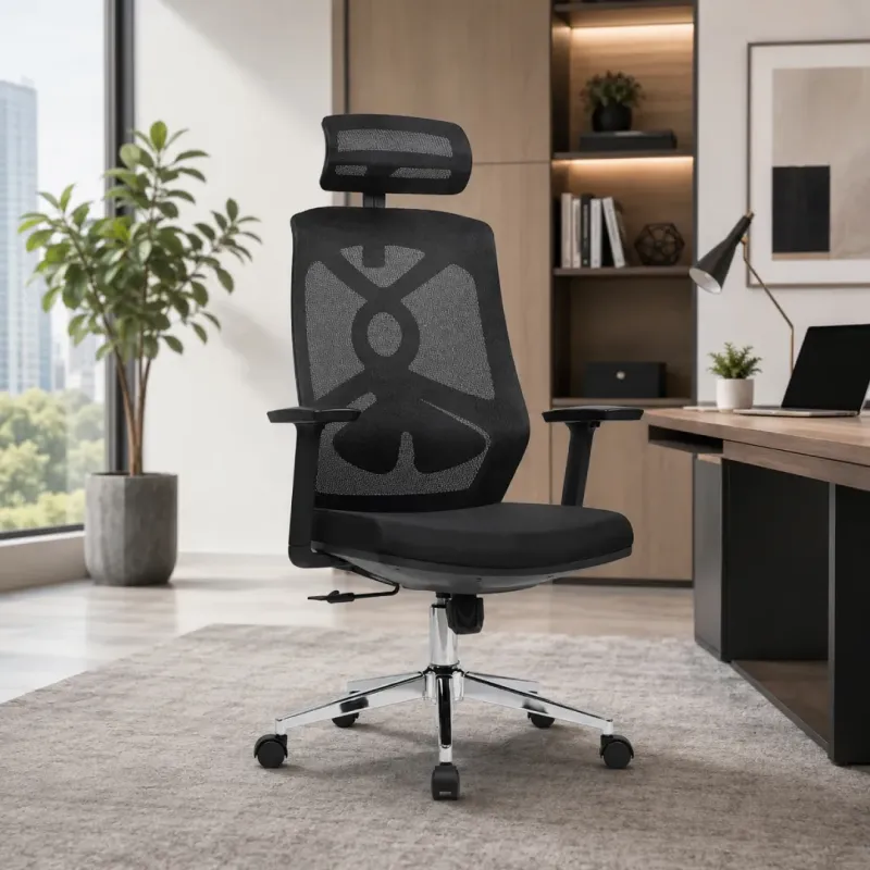 SILLA OFICINA CAMILA COLOR NEGRO