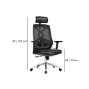 SILLA OFICINA CAMILA COLOR NEGRO