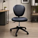 SILLA OFICINA PILOT CUERINA NEGRA SIN BRAZOS