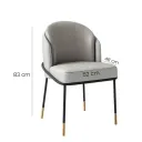 SILLA VISITA EMMA COLOR GRIS