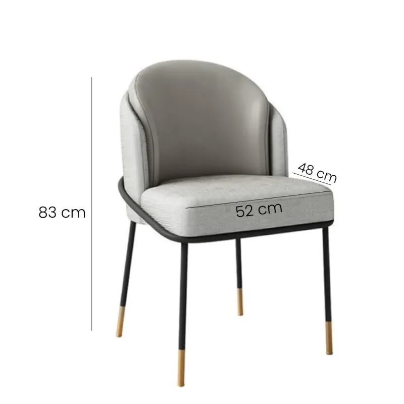 SILLA VISITA EMMA COLOR GRIS