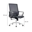 SILLA OFICINA DENVER COLOR GRIS