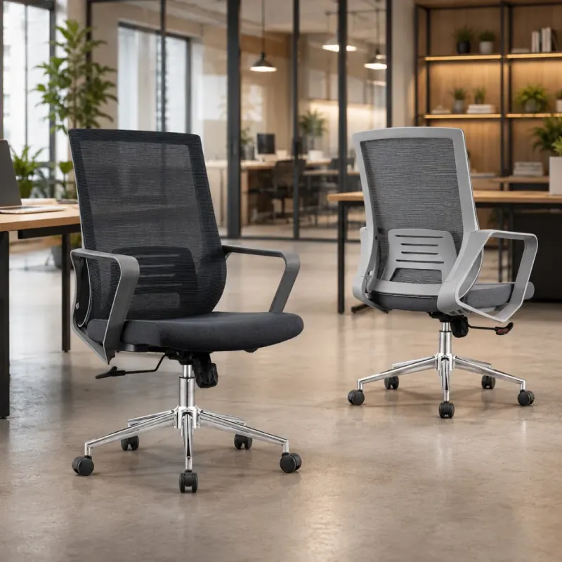 SILLA OFICINA DENVER COLOR GRIS