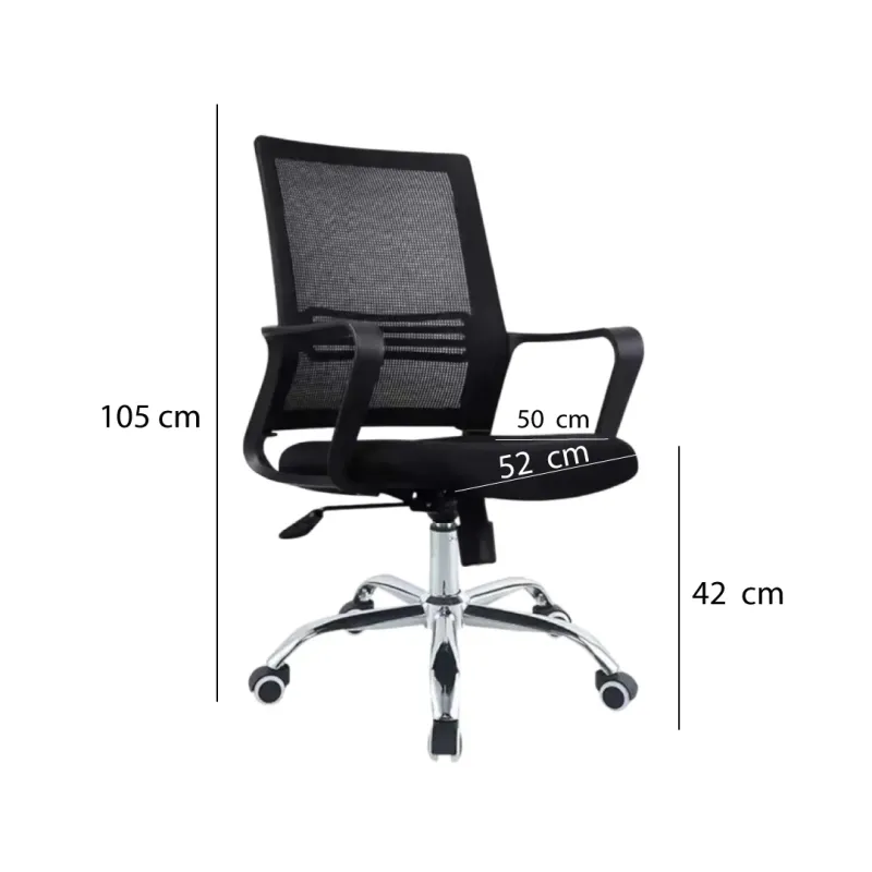 SILLA EJECUTIVA DIANA BAJO NEGRO