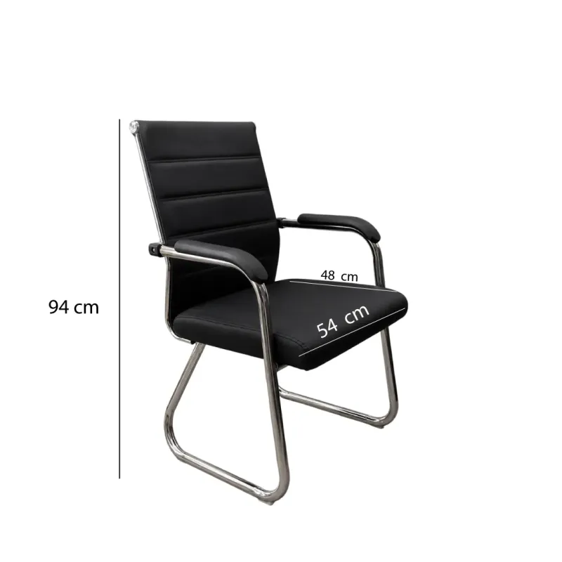 SILLA VISITA SALOME COLOR NEGRA