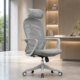 SILLÓN KERDOM ALTO GRIS
